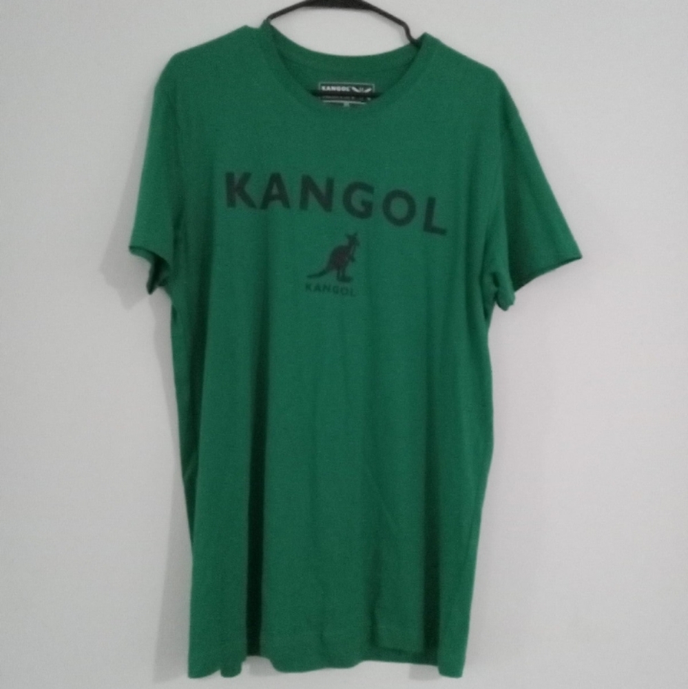 Green and black Kangol tshirt..size large.